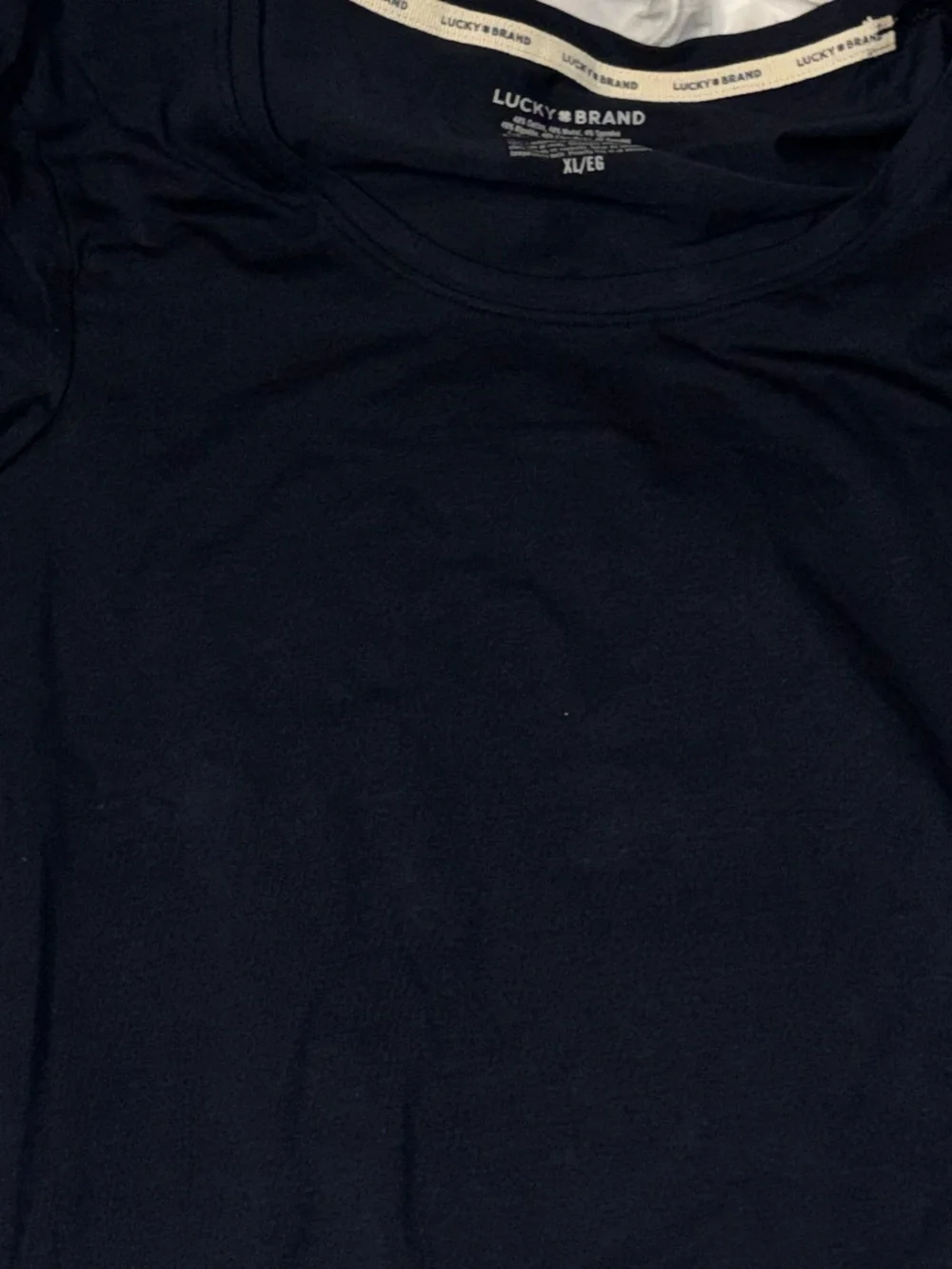 Lucky Brand 2 Long Sleeve Tee - White & Navy - Picture 3 of 3